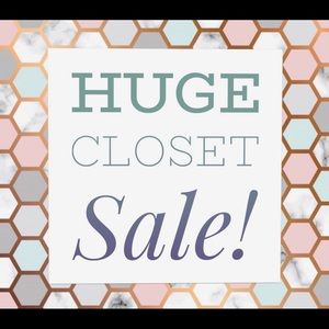 Huge closet sale!!!!!
